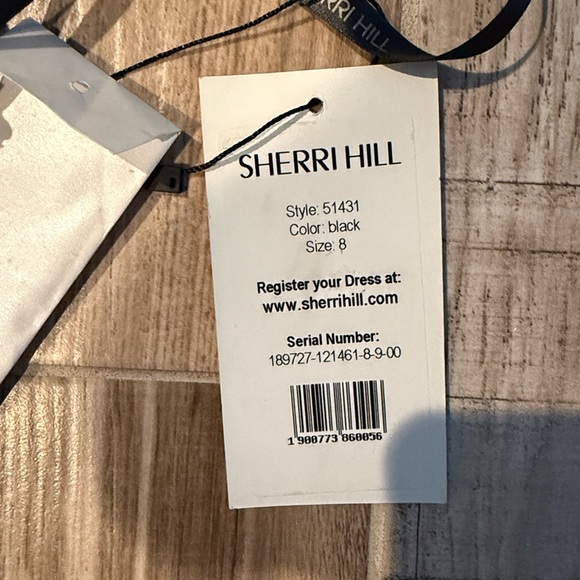 Sherri Hill Black Homecoming/Cocktail Dress sz8 NWT 51431 - Picture 3 of 7